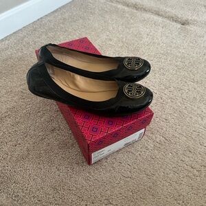 Tory Burch Black Ballet Flats